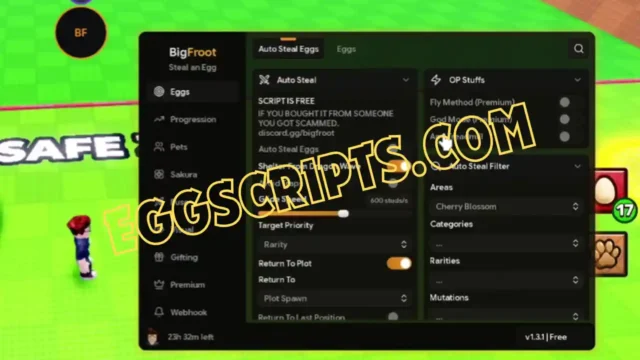 Steal an Egg Script BF Hub | Auto Steal & Auto Fuse