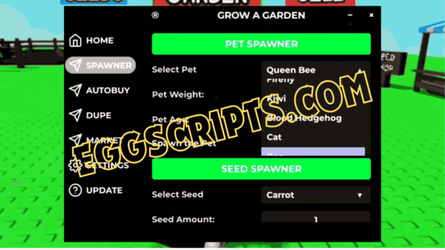 Grow A Garden | Auto Hatch, AFK farmer’s market, Auto claim booth, Pet finder