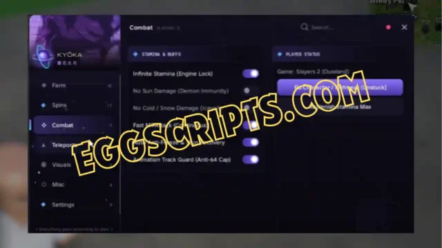 Slayers 2 Kyoka Hub Script [No Key] – Fast Clan Spin, Boss Rotation