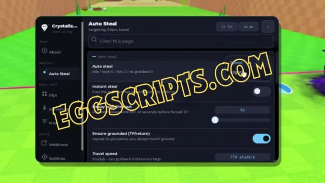 Crystalized Hub Script — Steal an Egg Instant Steal & Rift