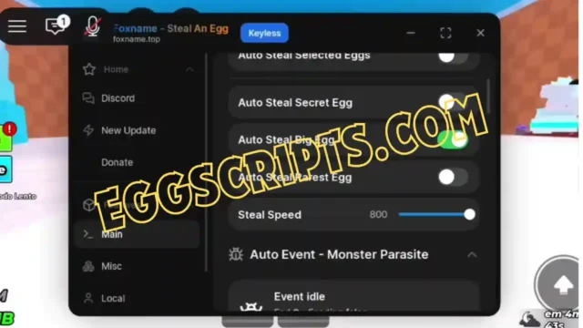 FoxName Hub Script — Steal an Egg Godmode & Auto Steal