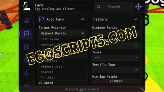 Lumin Hub Script — Steal an Egg Auto Steal & God Mode