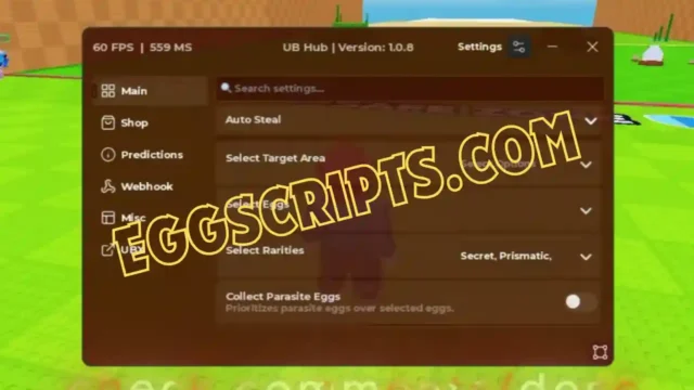 Steal an Egg UB Hub Script – Auto Steal, Pet Predictor